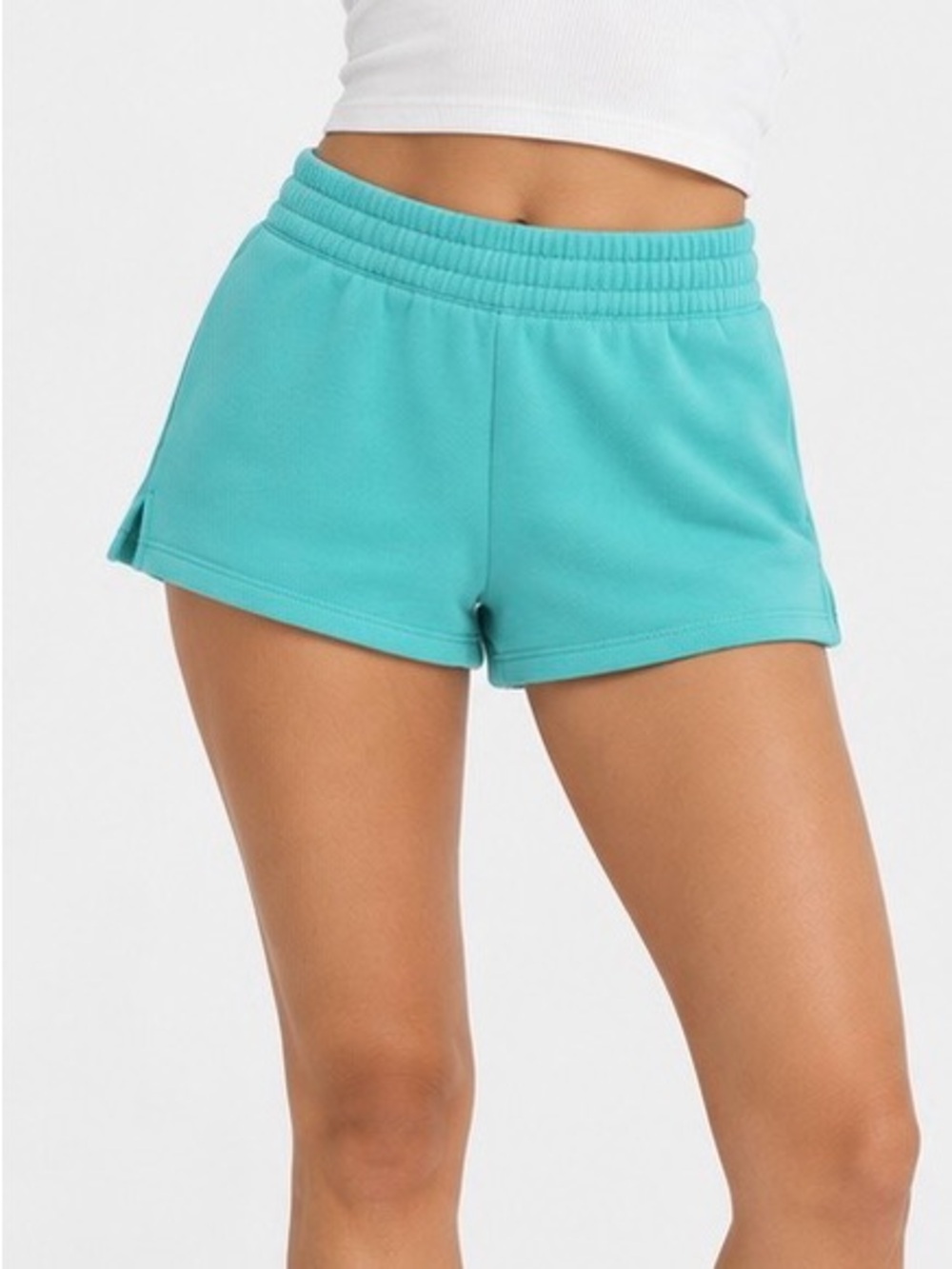 Aritzia TNA Perfect Shorts Aqua Blue